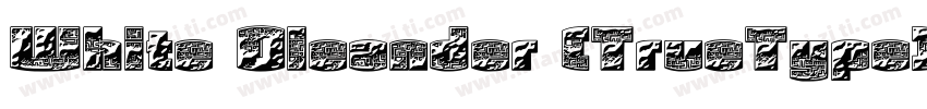 White Oleander (TrueType)字体转换